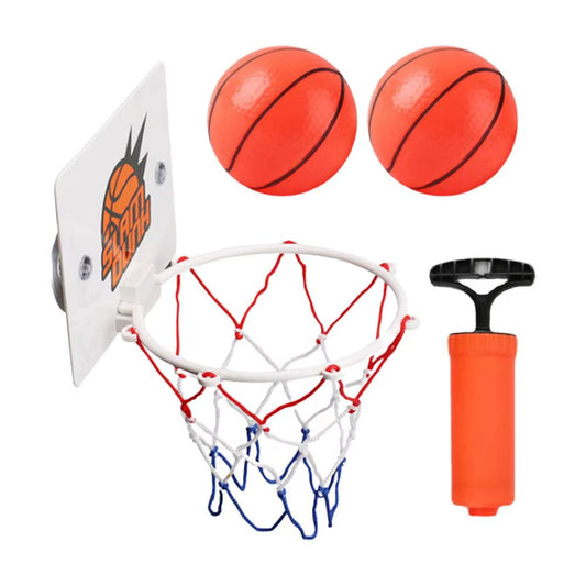 Indoor Basketball Hoop Sports Fan Backboards for Kids Boys Girls Door Room Suction Cup Basketball Hoop Mini Hoop with 2 Ball Toy