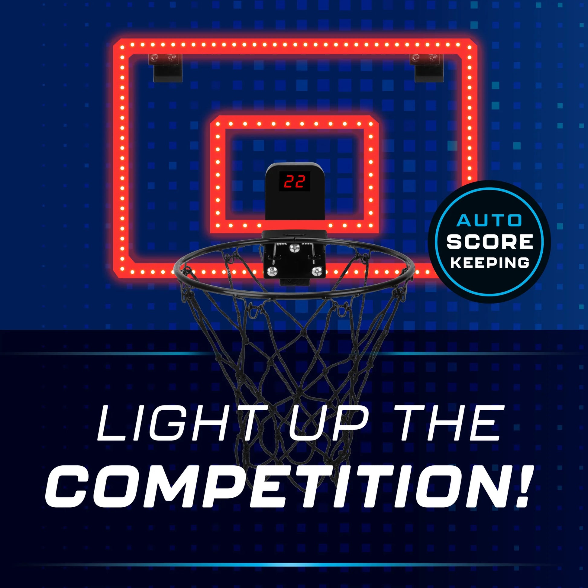 Over-The-Door Basketball Hoop, Indoor Sports Game, Battery-Powered, for All Ages, by