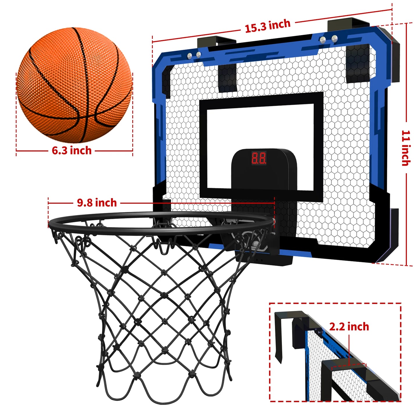 HoopDream™ Essential Over-The-Door Mini Hoop Set