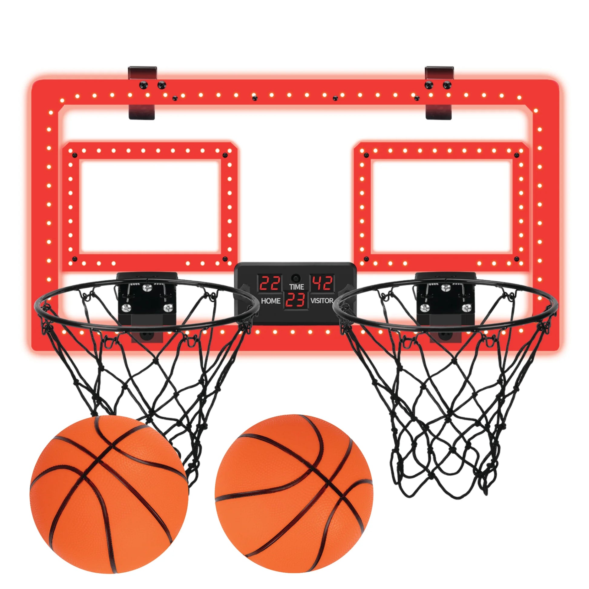 Over-The-Door Basketball Dual Hoop, Indoor Sports Game, Plastic, for All Ages, by